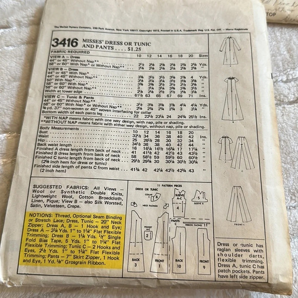 Bundle of 4 Vintage patterns McCalls size 10 - Picture 7 of 9